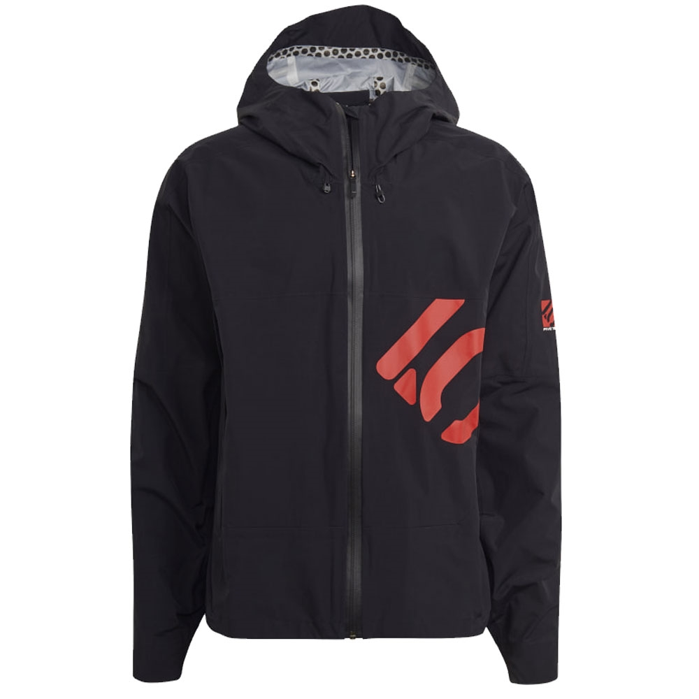 FIVETEN Five Ten All-Mountain Rain Jacket Black/Red 3 FIVETEN Five Ten All-Mountain Rain Jacket Black/Red