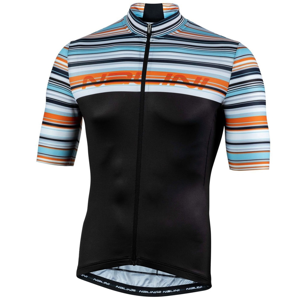 Men's Bicycle Apparel Nalini Seoul 1988 SS Jersey Black/Orange 3 Men's Bicycle Apparel Nalini Seoul 1988 SS Jersey Black/Orange
