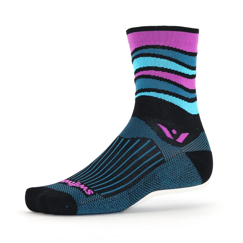 Men's Socks Swiftwick Vision Five Wave Socks 3 Men's Socks Swiftwick Vision Five Wave Socks