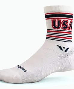 Men's Socks Swiftwick Vision Five Tribute USA Retro Socks