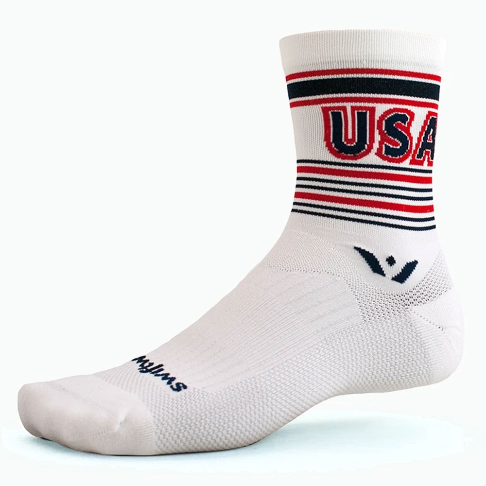 Men's Socks Swiftwick Vision Five Tribute USA Retro Socks 3 Men's Socks Swiftwick Vision Five Tribute USA Retro Socks