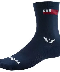Men's Socks Swiftwick Vision Five Tribute Patriot Socks