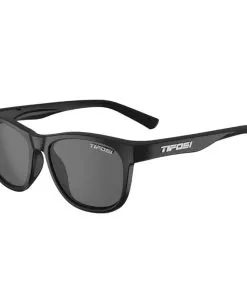 Apparel TIFOSI Swank Glasses Satin Black Smoke Polarized Lens