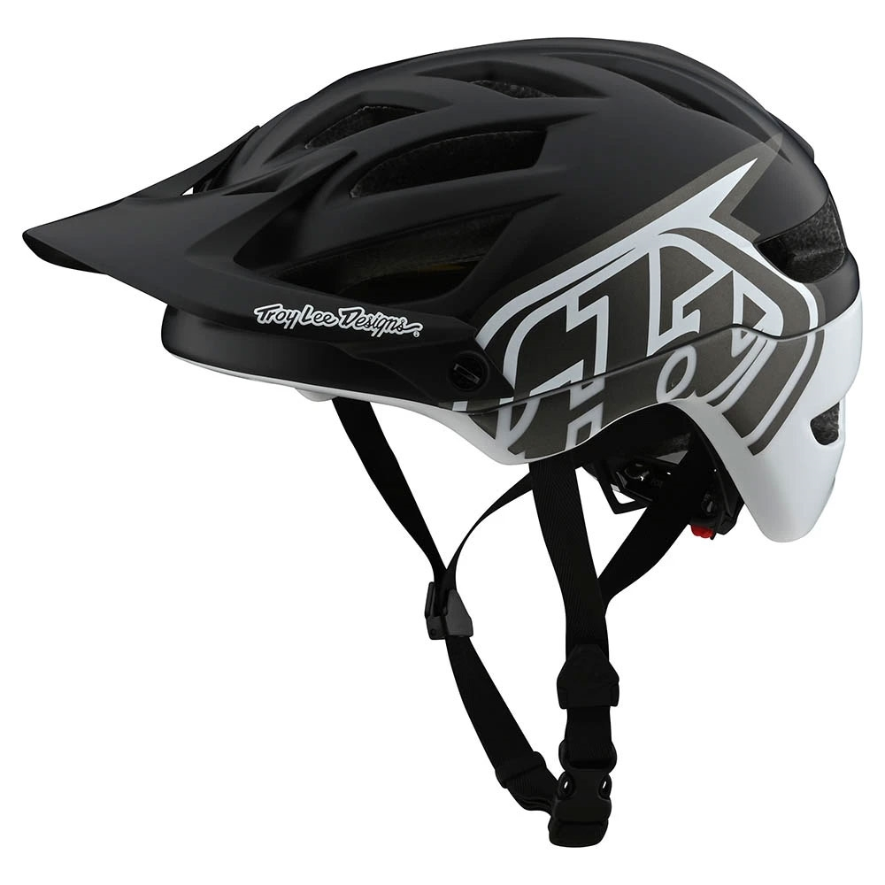 Helmet Sale Troy Lee Designs A1 MIPS Classic Helmet Black/White 3 Helmet Sale Troy Lee Designs A1 MIPS Classic Helmet Black/White