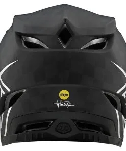 Helmet Sale Troy Lee Designs D4 Carbon MIPS Stealth Helmet Black/Silver -Outlet Bicycle Gear Store TLD21 1394370 3