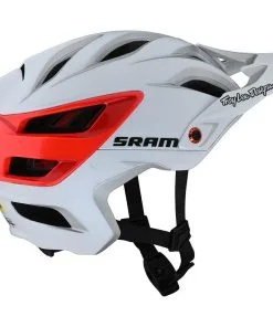 Helmet Sale Troy Lee Designs A3 MIPS Helmet SRAM White/Red -Outlet Bicycle Gear Store TLD21 15048600 3