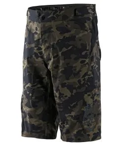 Men's Shorts & Bibs Troy Lee Designs Flowline Shorts W/Liner Camo Green