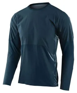 Men's Bicycle Apparel Troy Lee Designs Drift SS Jersey Solid Light Marine