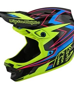 Helmets Troy Lee Designs D4 Carbon MIPS Volt Black/Flo Yellow