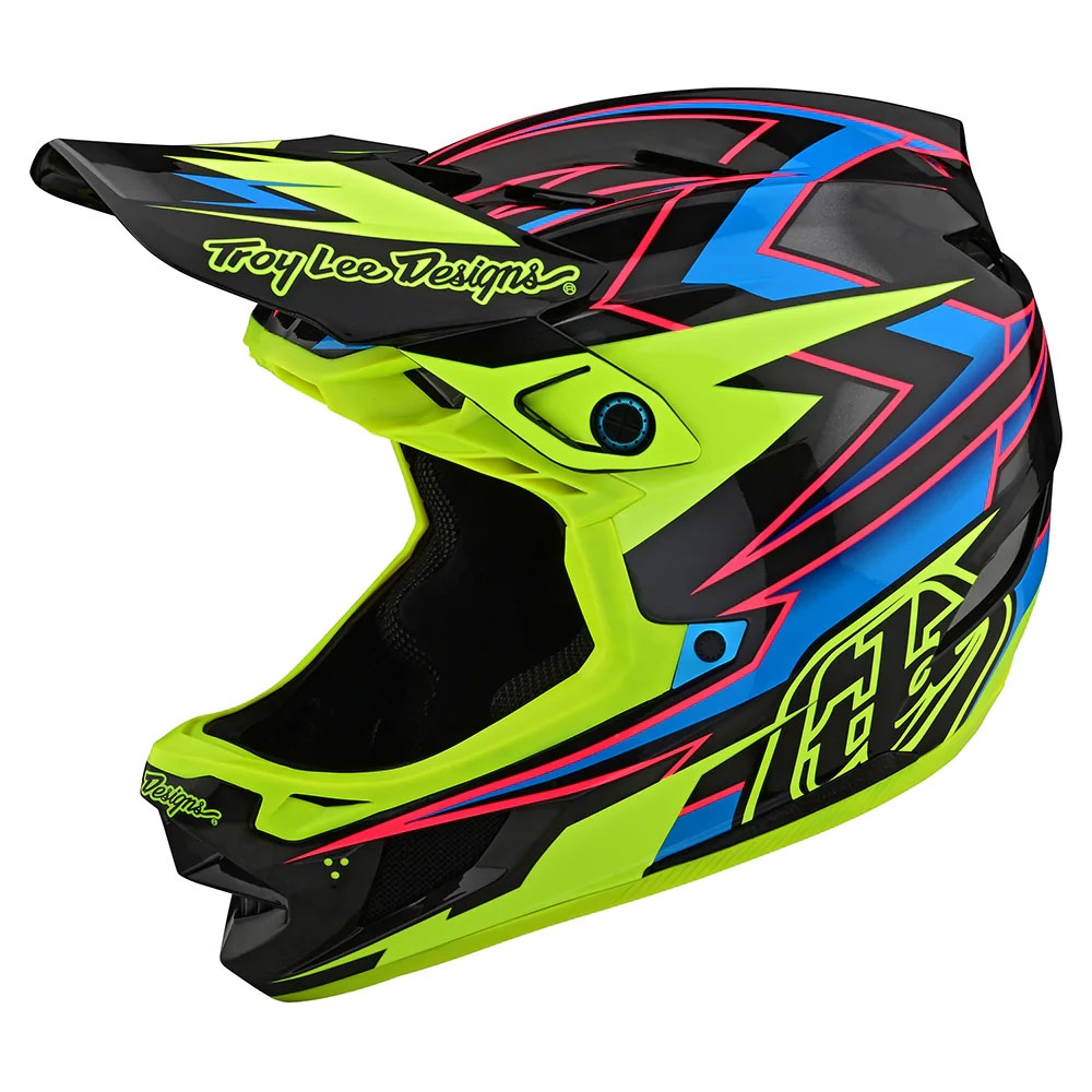 Helmets Troy Lee Designs D4 Carbon MIPS Volt Black/Flo Yellow 3 Helmets Troy Lee Designs D4 Carbon MIPS Volt Black/Flo Yellow