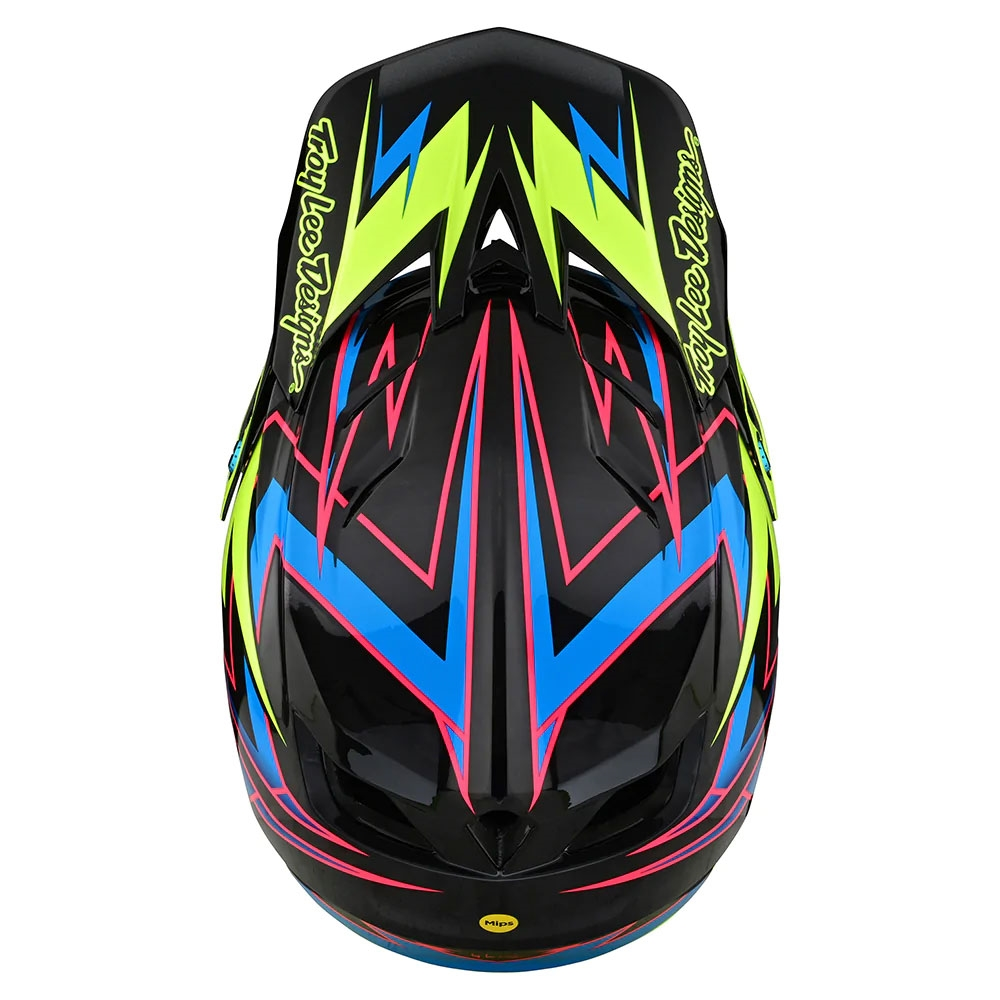 Helmets Troy Lee Designs D4 Carbon MIPS Volt Black/Flo Yellow 4 Helmets Troy Lee Designs D4 Carbon MIPS Volt Black/Flo Yellow - Image 2