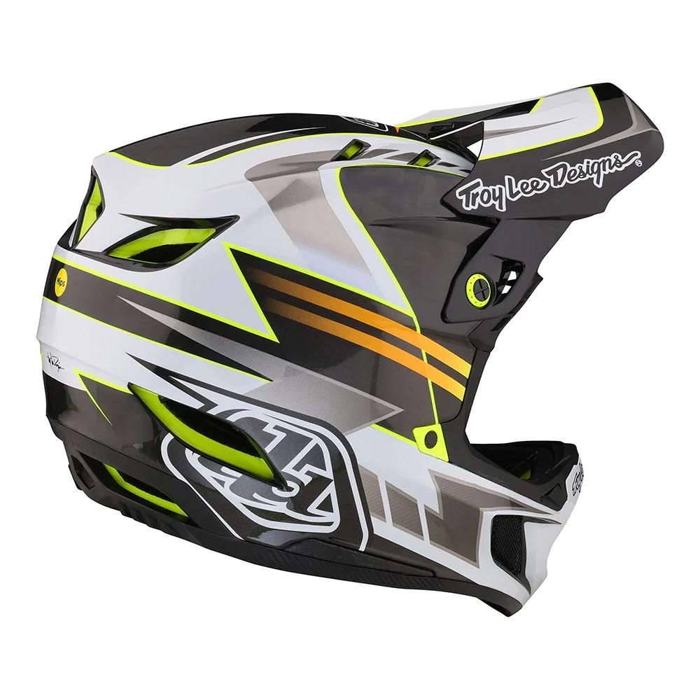 Helmets Troy Lee Designs D4 Carbon MIPS Saber Gray 4 Helmets Troy Lee Designs D4 Carbon MIPS Saber Gray - Image 2