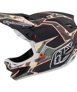 Helmets Troy Lee Designs D4 Composite MIPS Matrix Camo Army Green