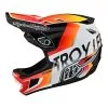 Helmets Troy Lee Designs D4 Composite MIPS Qualifier White/Orange -Outlet Bicycle Gear Store TLD23 14055904 2